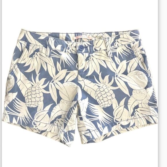 Victoria’s Secret blue white pineapple pattern shorts - Picture 1 of 12